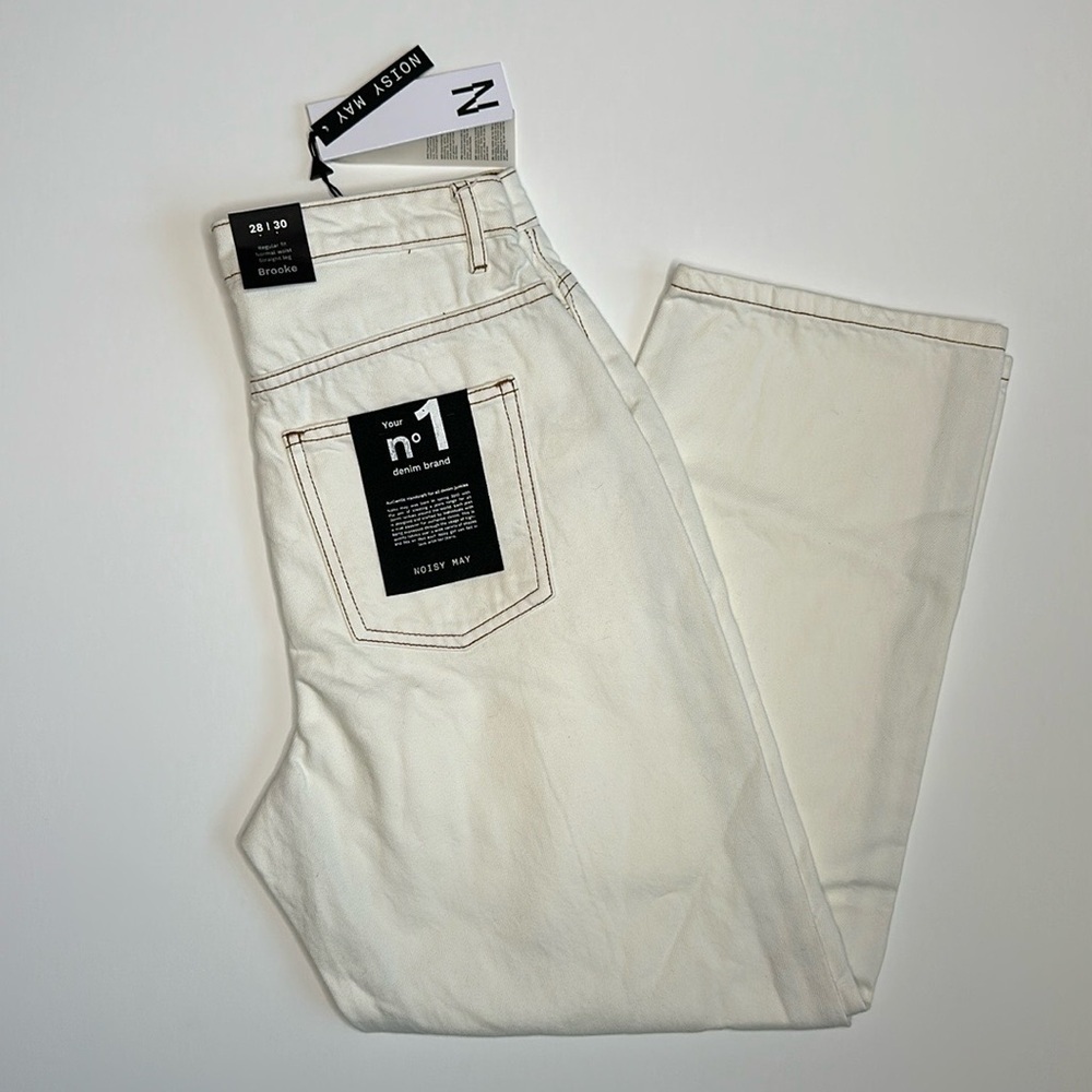 Noisy May Brooke Off White Jeans